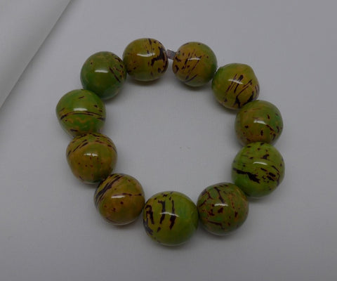 Lime Green Bombona Seed Bracelet