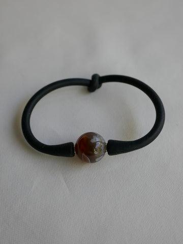 Two Separate Strands Horn, Light Wood & Peruvian Opal Long Gemstone Necklaces