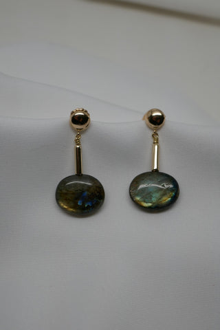 One Strand Chrysocolla, Hematite & 925 Silver Gemstone Necklace