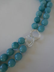 Double Strand Amazonite Gemstone Necklace