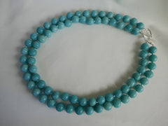Double Strand Amazonite Gemstone Necklace