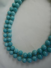 Double Strand Amazonite Gemstone Necklace