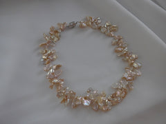 ONE STRAND NATURAL TONES KESHI PEARL NECKLACE