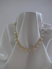 ONE STRAND NATURAL BAROQUE AKOYA PEARL NECKLACE