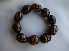 Brown, Black & Beige Bombona Seed Bracelet
