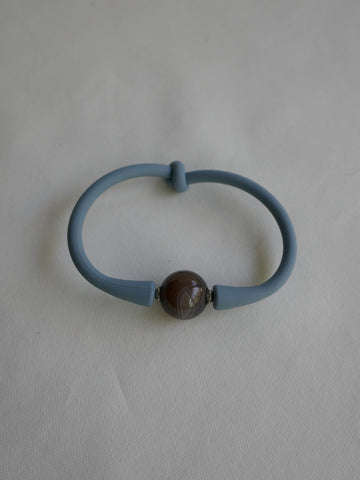 One Strand Horn (Brown/Bllack/Beige Tones) Necklace