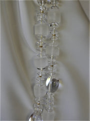 One Long Strand Rock Crystal Nuggets Necklace